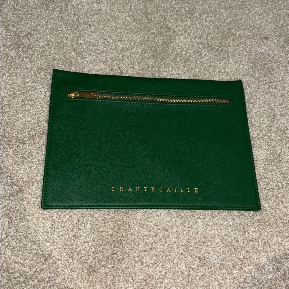 Chantecaille Cosmetics Bag/Clutch in Green
Gold trim - Picture 1 of 4